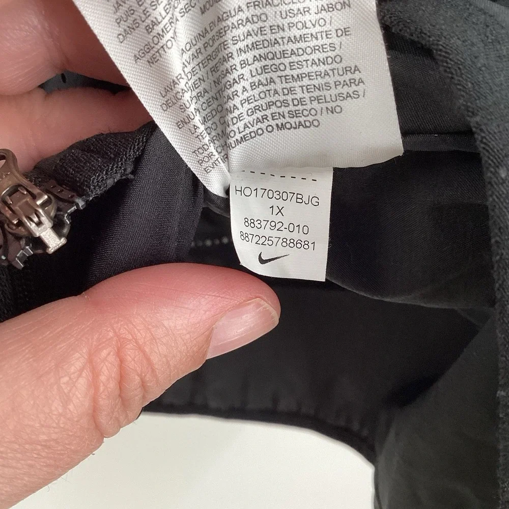 EUC Ladies Nike Running Aeroloft‎ Goose Down Filled Puffer Vest- Black - 1x